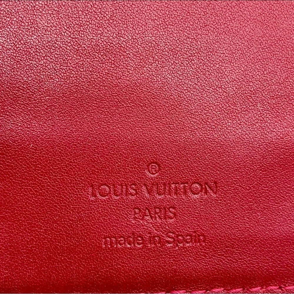 Auth Louis Vuitton Monogram Vernis Agenda PM Notebook Cover W/Box & Dust Bag